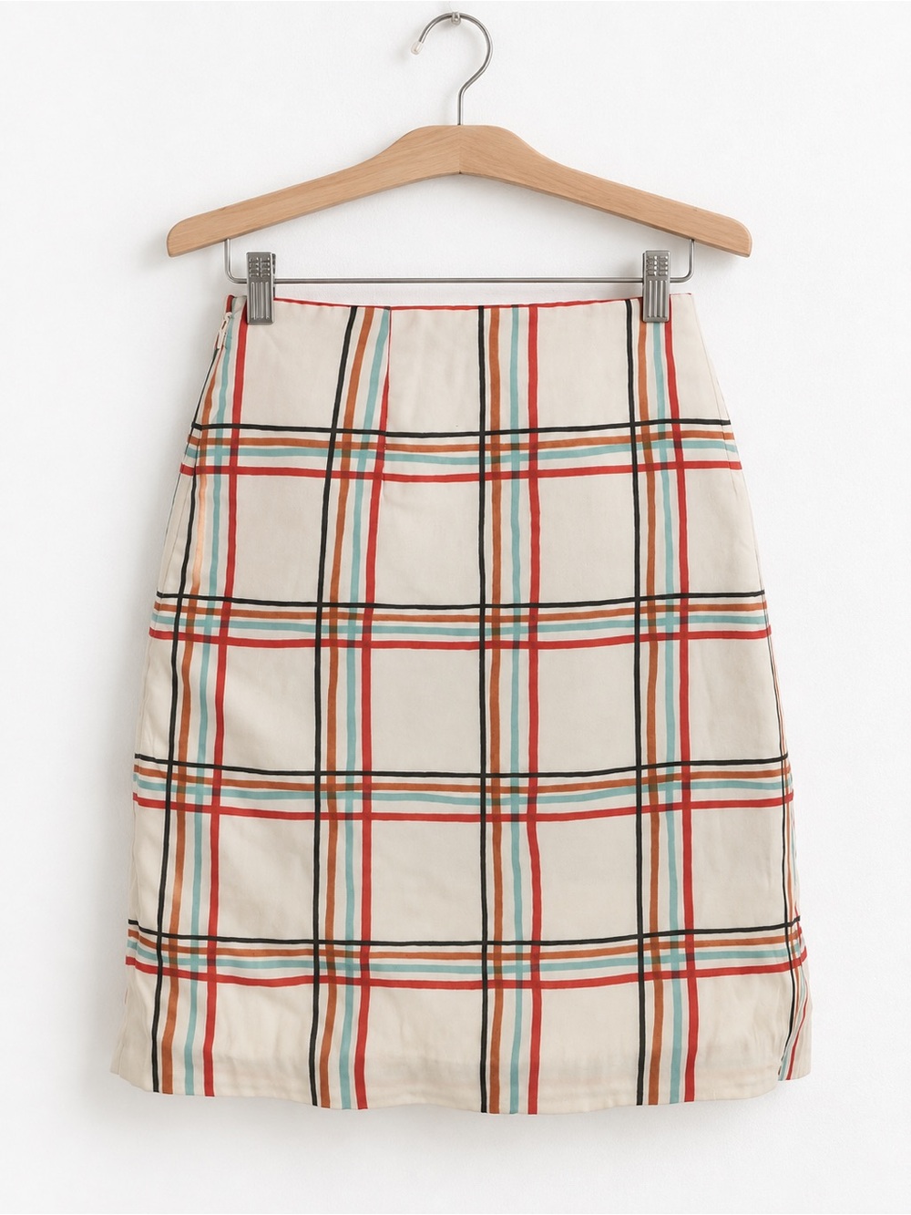 PatBO Windowpane Ruffle Mini Skirt Size 0 - Picture 5 of 6